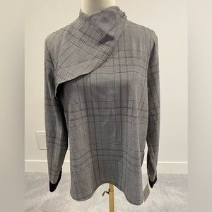 Zara Black and White Checkered Shirt